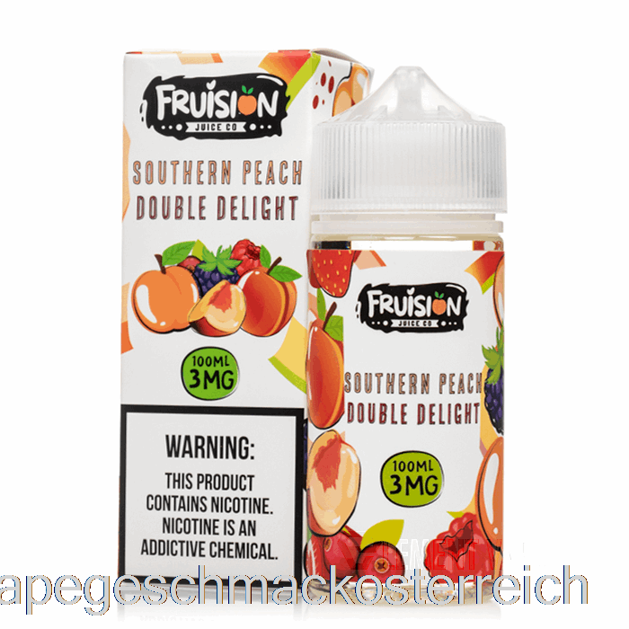 Southern Peach Double Delight – Fruchtsaft Co – 100 Ml, 3 Mg Vape-Geschmack